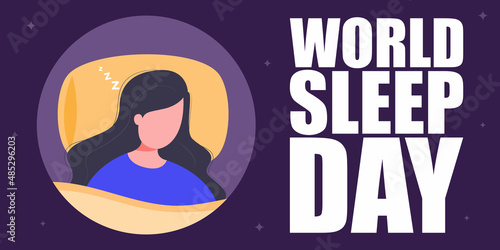 Vector illustration for World Sleep Day