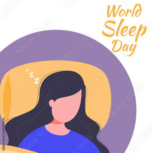 Vector illustration for World Sleep Day