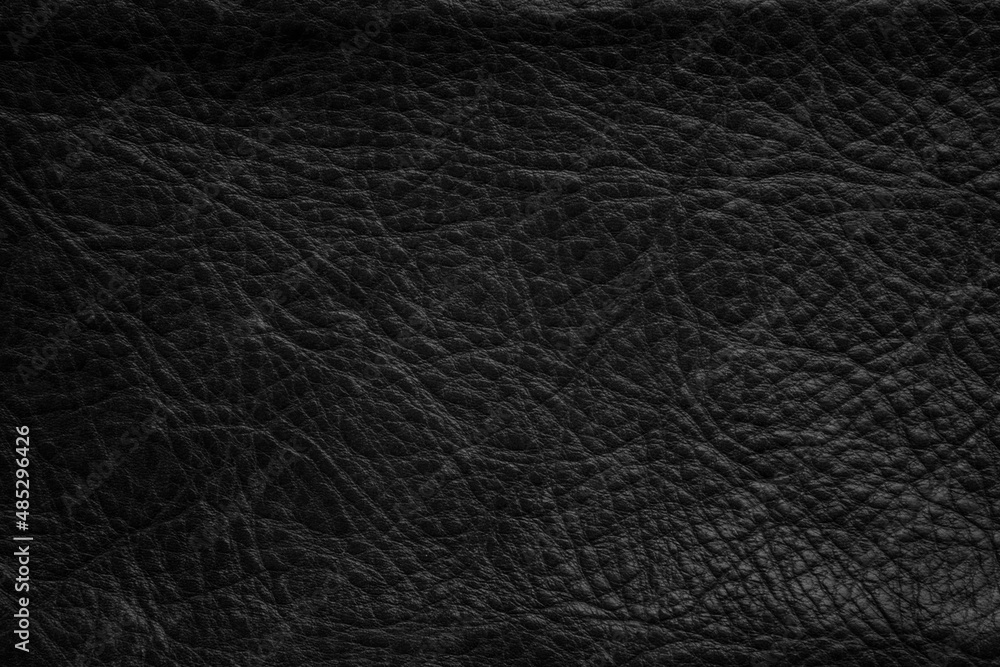 Closeup of seamless black leather texture background, surface material dark pattern luxury decoration. Closeup of seamless black leather texture background, surface material dark pattern luxury decoration.
