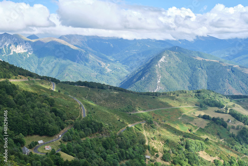 Col d'Aspin, mountain pass between the Vallee d'Aurre and the Vallee de Campan, France, Hautes Pyrenees