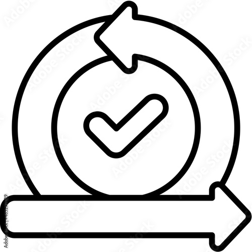 acceptance outline icon