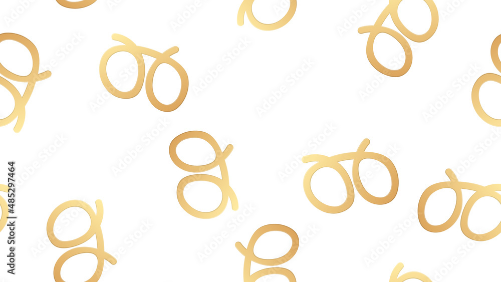 Fototapeta premium pretzel on white background, vector illustration, pattern. bread product, culinary creativity. illustration for bakery, cafe, vegan food. quick snack, wallpaper for restaurant