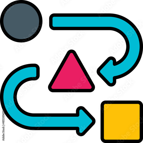 dependency filled outline icon