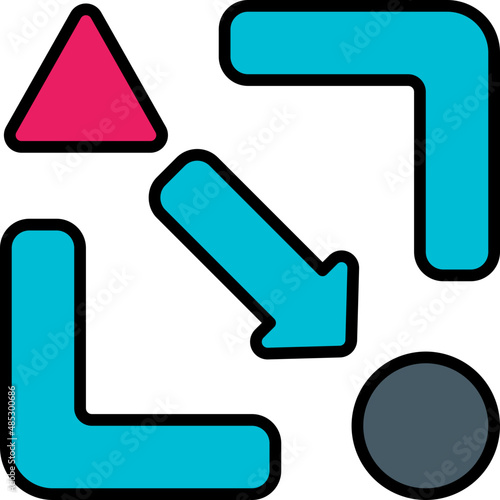 lean filled outline icon