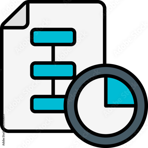 planing filled outline icon