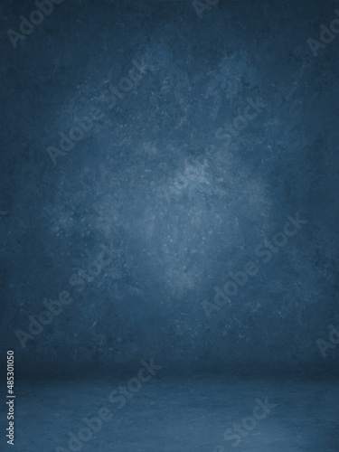 Blue Background Studio Portrait Backdrops Photo 4K Fototapete