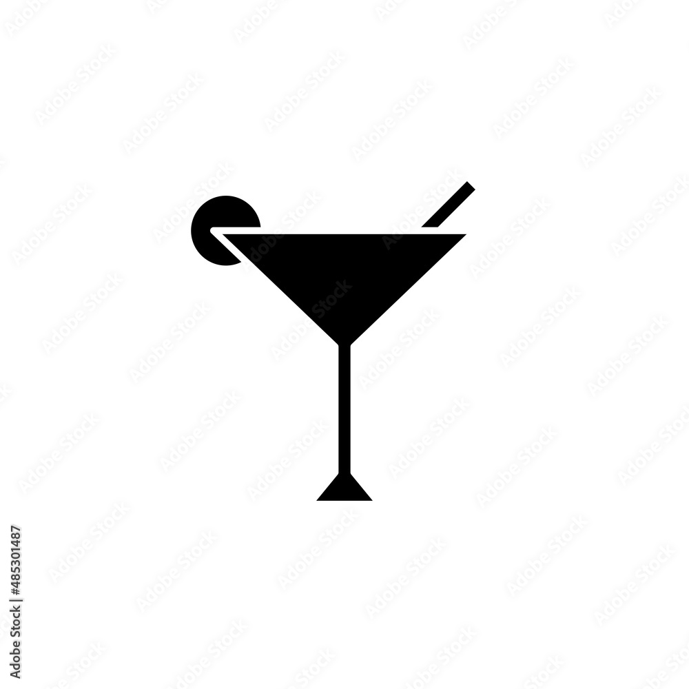 Glass silhouette icon illustration Glass silhouette icon illustration