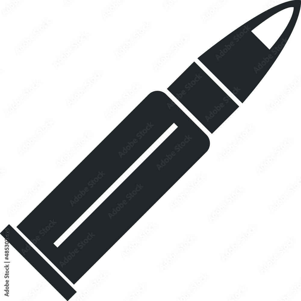 Detailed bullet icon, military bullet icon Detailed bullet icon, military bullet icon