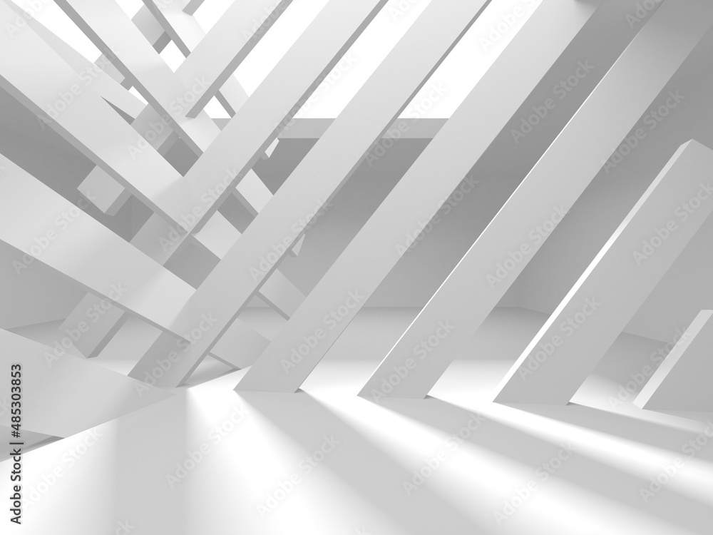 White Modern Background. Abstract Building Concept White Modern Background. Abstract Building Concept