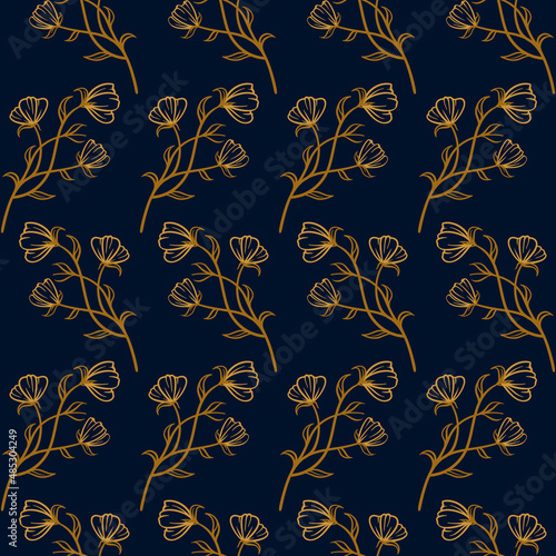 Vintage floral seamless pattern. Spring florals print.