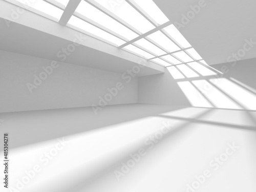 Abstract White Architecture Design Concept