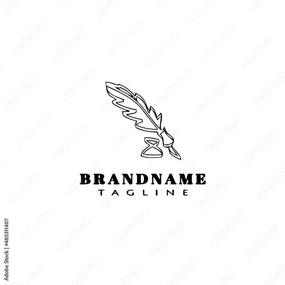 inkwell logo design template icon vector illustration inkwell logo design template icon vector illustration