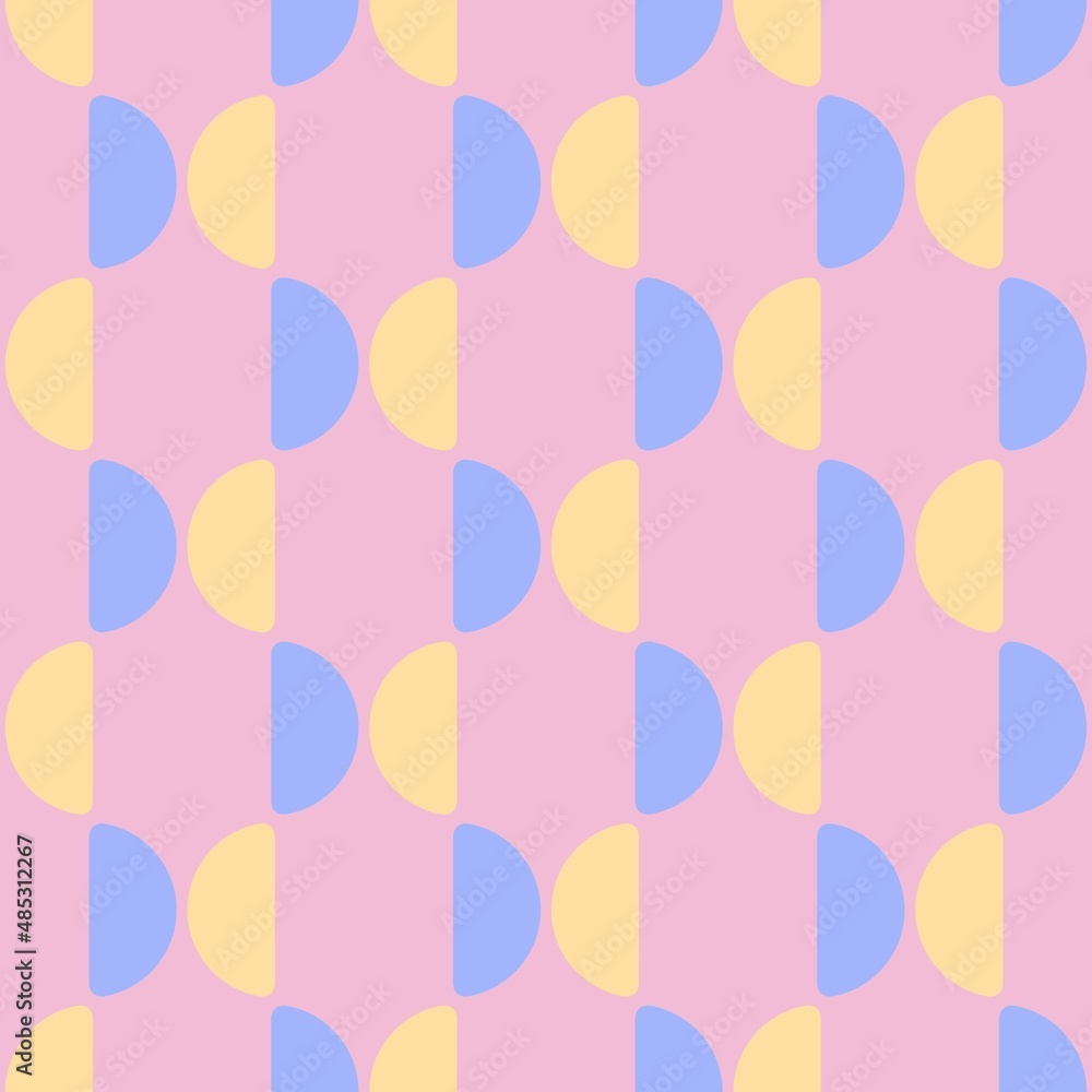 custom made wallpaper toronto digitalRounded abstract seamless pattern - accent for any surfaces.
