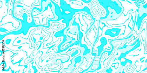 Fototapeta Naklejka Na Ścianę i Meble -  Abstract white blue colors liquid graphic texture background.