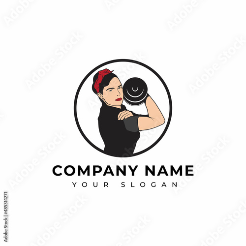 Fitness logo vector design template