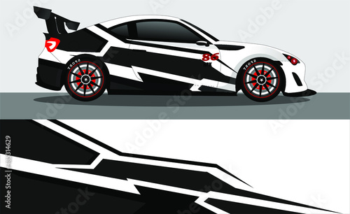 car wrap abstract racing graphic background for vinyl wrap and stickers