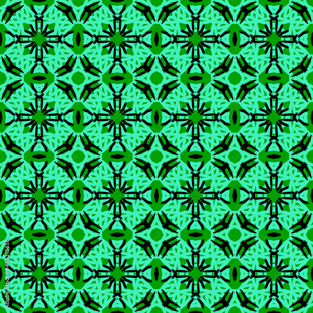Ethnic seamless hand-drawn pattern. Beautiful green ornament. Oriental motifs.Design of background, fabric, textile, wallpaper, template. Ethnic seamless hand-drawn pattern. Beautiful green ornament. Oriental motifs.Design of background, fabric, textile, wallpaper, template.