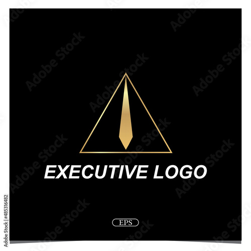Luxury gold executive logo elegant premium template vector eps 10