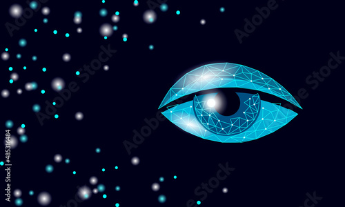 Eye 3D hay rhinitis pollen reaction. Seasonal spring pollinosis sick atopic treatment concept. Drugstore allergy poster template online vector