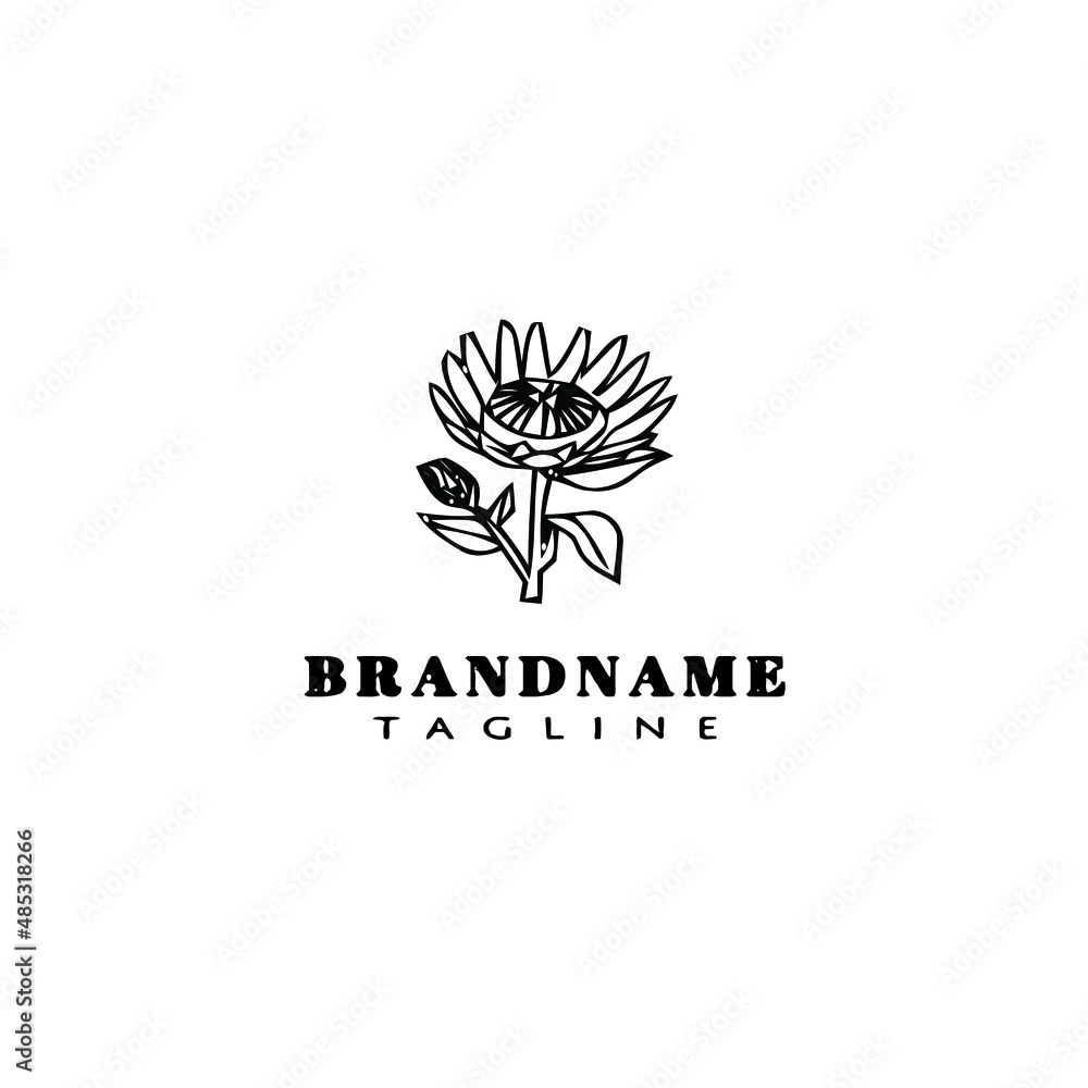 sunflower logo icon design template black vector sunflower logo icon design template black vector