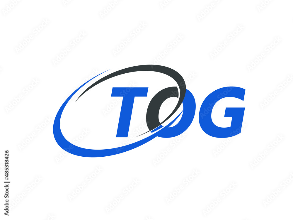 TOG letter creative modern elegant swoosh logo design TOG letter creative modern elegant swoosh logo design