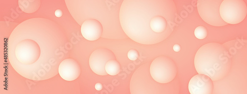 Vector abstract bubbles design Banner Pattern background template