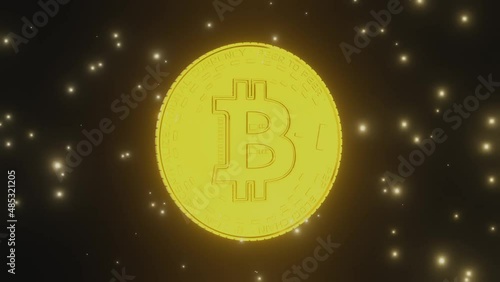 3D bitcoin animation