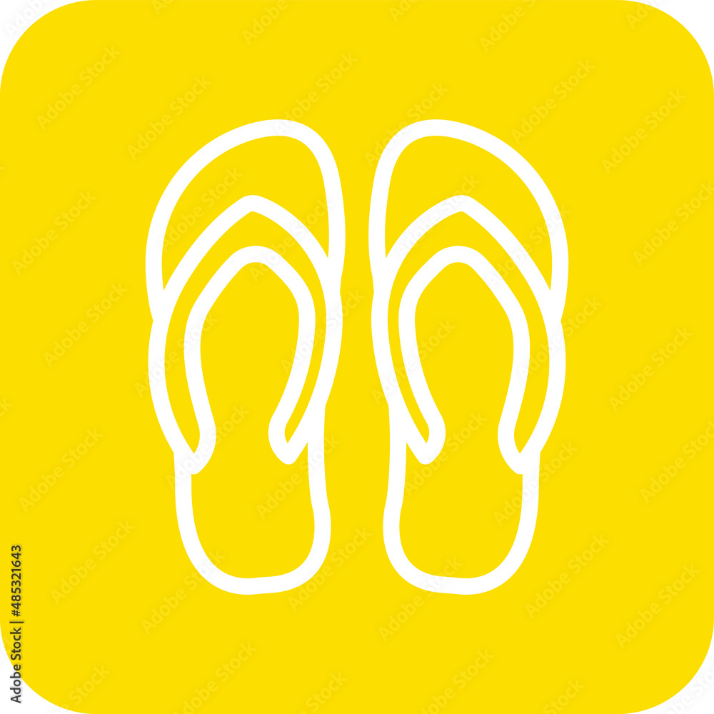Flip flop Vector Icon Design Illustration Flip flop Vector Icon Design Illustration