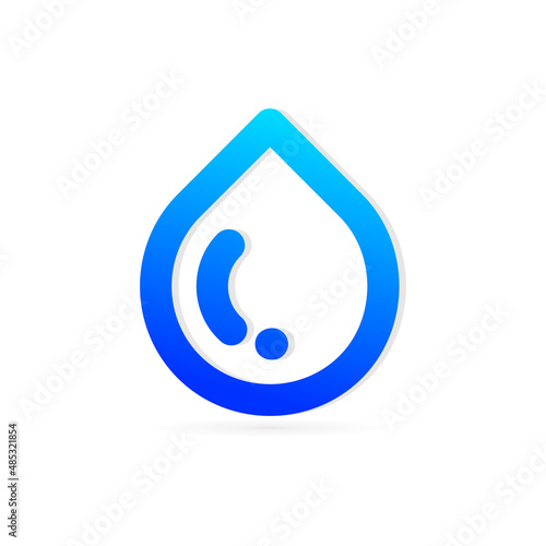 water simple logo icon