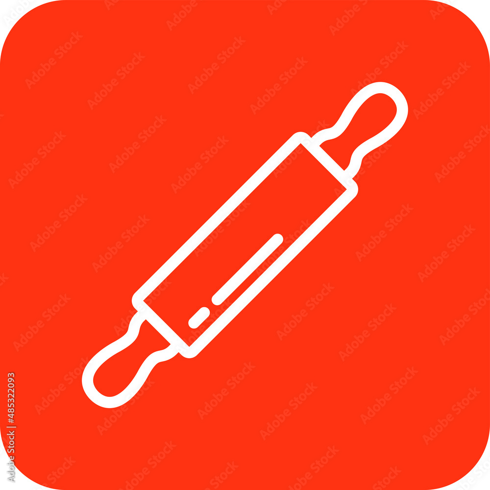 Rolling pin Vector Icon Design Illustration Rolling pin Vector Icon Design Illustration