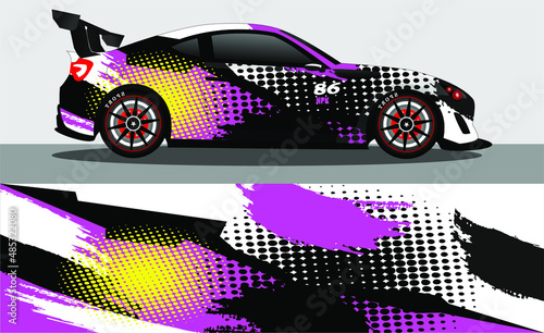 car wrap abstract racing graphic background for vinyl wrap and stickers