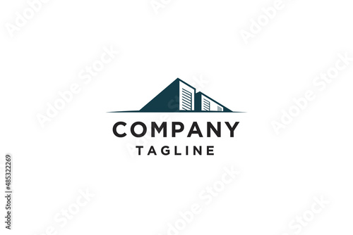 Warehouse or garage logo design vector illustration.