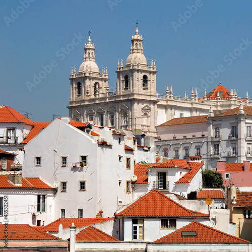 Panoramic view of Lisbon Old Town, Portugal © whiteflower