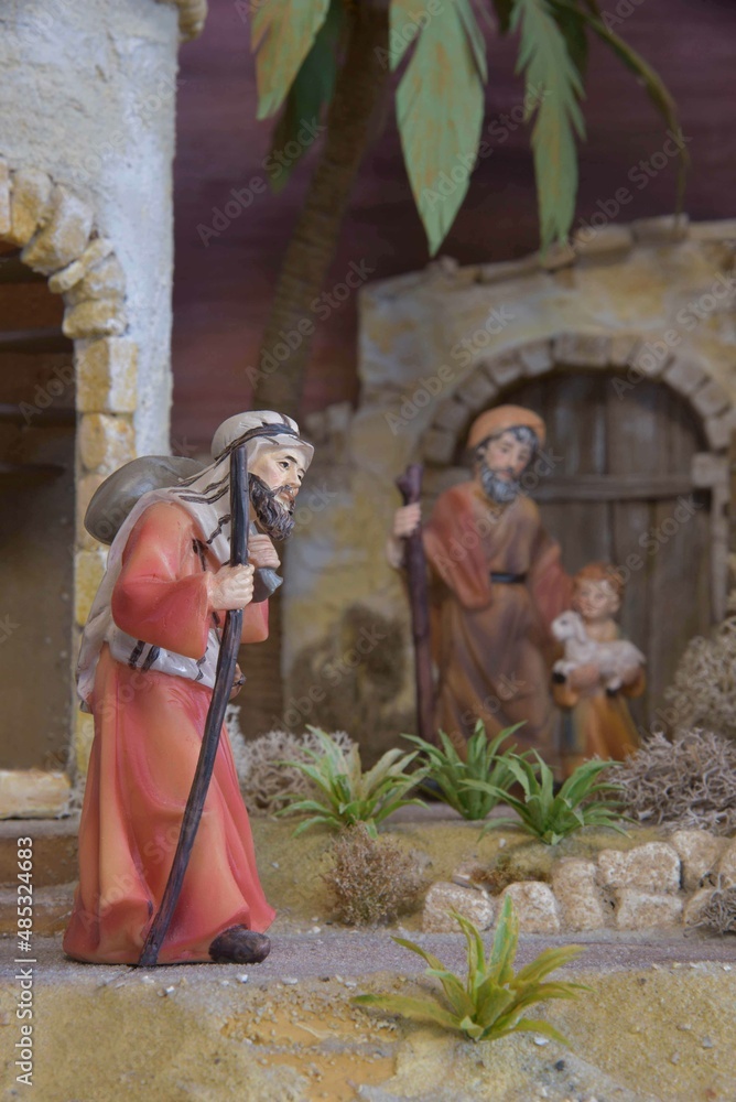 Weihnachtskrippe orientalisch , nativity scene, Diorama, Modellbau 