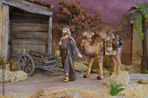 Tela Weihnachtskrippe orientalisch , nativity scene,
Diorama, Modellbau