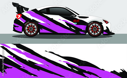 car wrap abstract racing graphic background for vinyl wrap and stickers