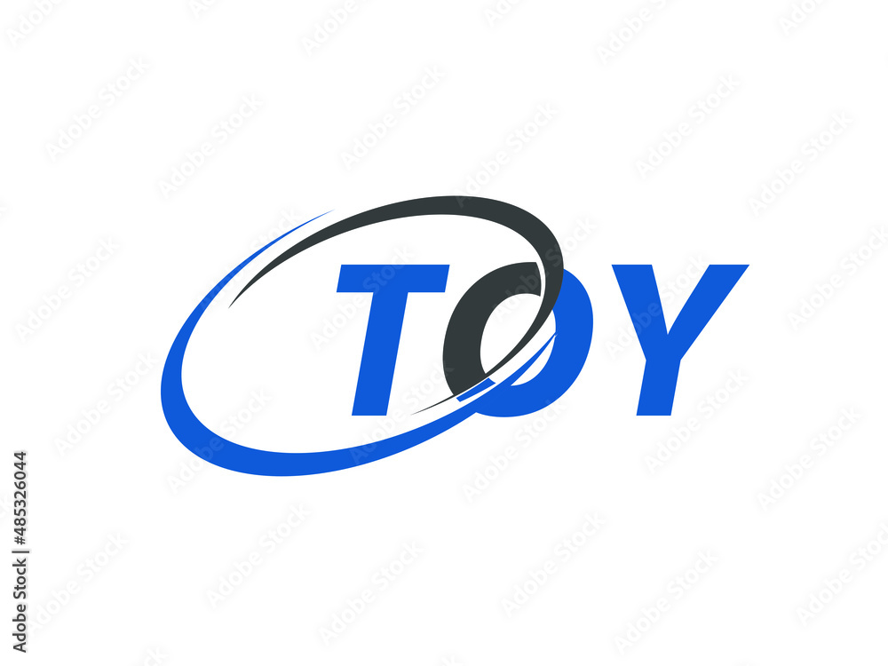 TOY letter creative modern elegant swoosh logo design TOY letter creative modern elegant swoosh logo design
