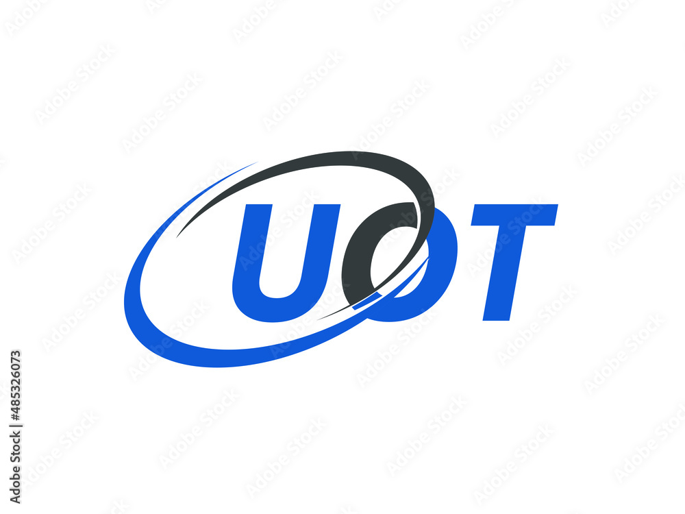 UOT letter creative modern elegant swoosh logo design UOT letter creative modern elegant swoosh logo design