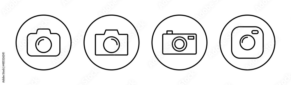 Camera icons set. photo camera sign and symbol. photography icon. Camera icons set. photo camera sign and symbol. photography icon.