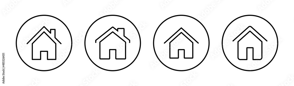 House icons set. Home sign and symbol House icons set. Home sign and symbol