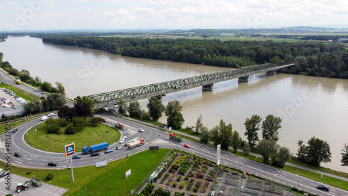 AUT, Mauthausen, Donaubrücke