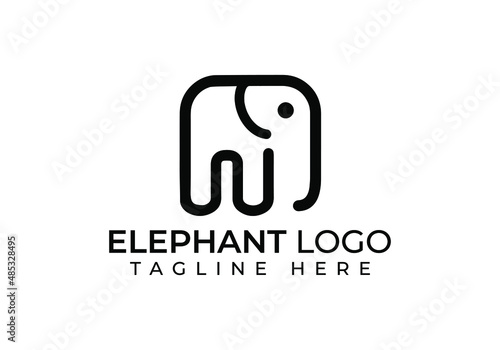 Elephant vector icon illustration.Modern elephant logo design.Premium quality.New logo