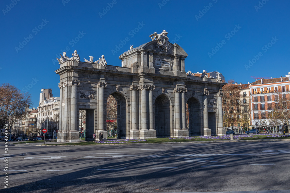 Fototapeta premium Arco do Triunfo em Madri, Espanha