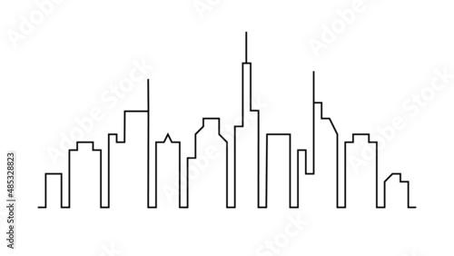 Fotografi Line sketch urban design
