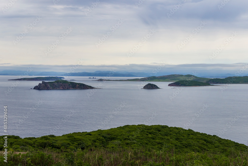 The Sea of Japan off the eastern coast of Russia in the Far East. The Sea of Japan off the eastern coast of Russia in the Far East.