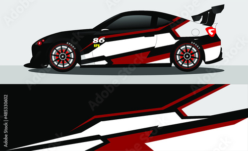 car wrap abstract racing graphic background for vinyl wrap and stickers