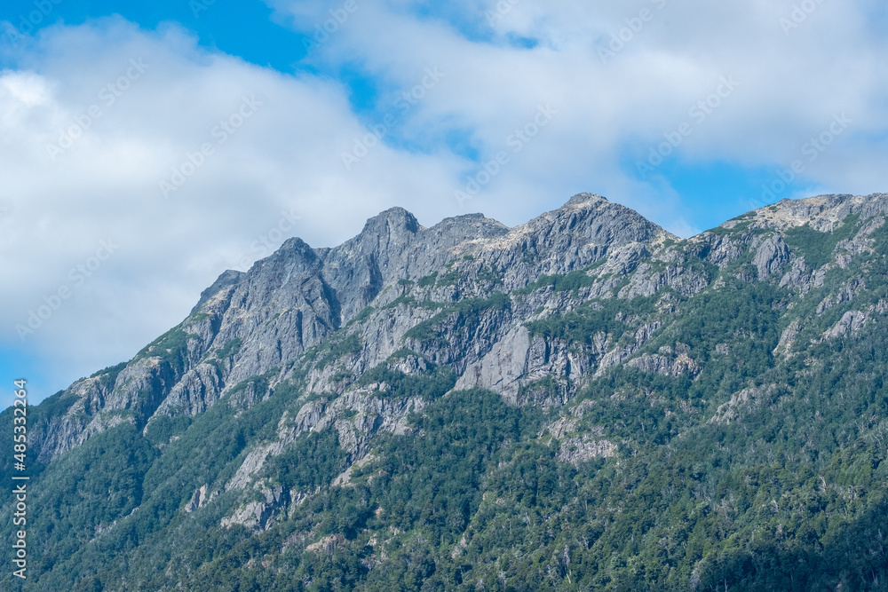 Mountain peak in the morning	
