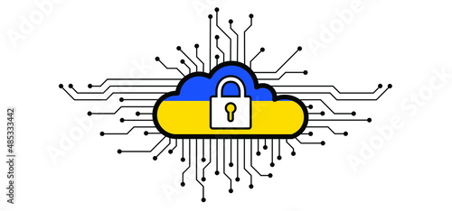 Hybrid war and warfare, DDoS attack. Cyber war, Russia  and ukraine conflict. Hackers and cyber crime, Hackers and cyber criminals phishing steal personal information, login details or password, 
