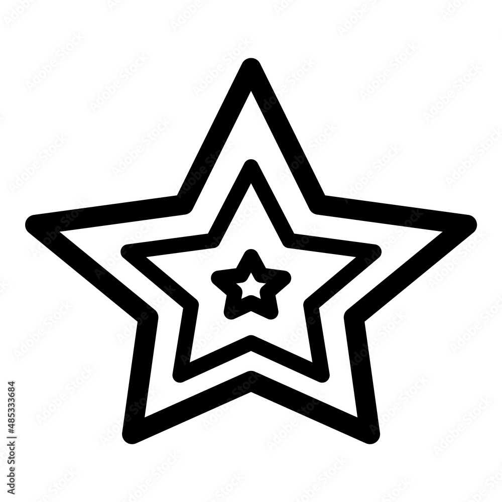 Star Abstract Flat Icon Isolated On White Background Star Abstract Flat Icon Isolated On White Background