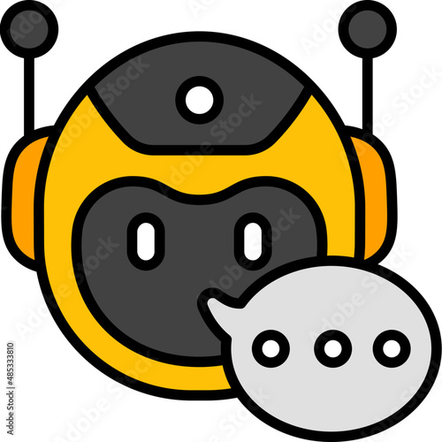 chatbot filled outline icon